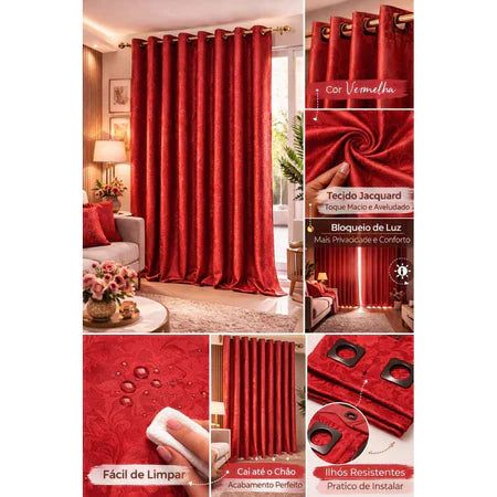 Cortinas e capas de almofadas